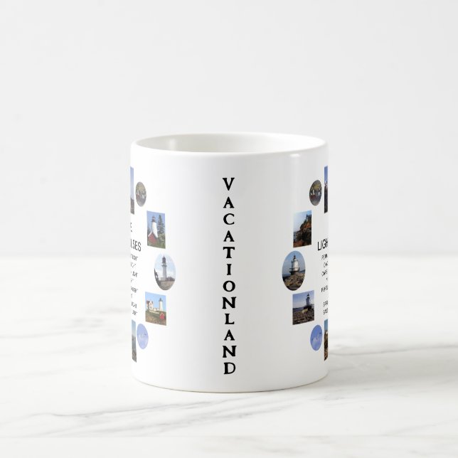 Taza De Café Casas de luz de las tierras de vacaciones (Centro)