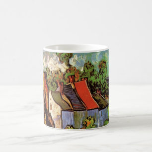 Taza De Café Casas en Auvers de Vincent van Gogh