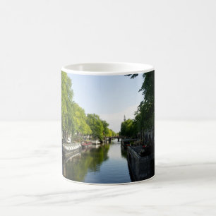 Taza De Café Casas flotantes en el canal de Ámsterdam
