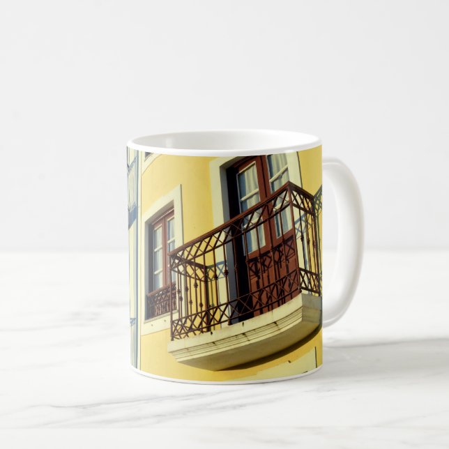 Taza De Café Casas tradicionales: Angra do Heroismo, Azores (Anverso derecho)