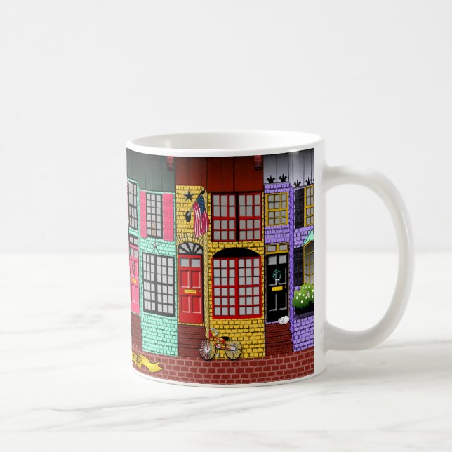 Taza De Café Casas urbanas de Alexandría, Virginia (Derecha)