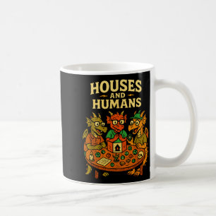 Taza De Café Casas y humanos divertido geek RPG nerd jugadores