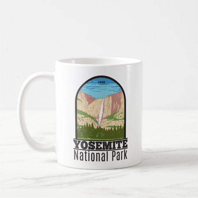 Taza De Café Cascada del Parque Nacional Yosemite en California (Izquierda)