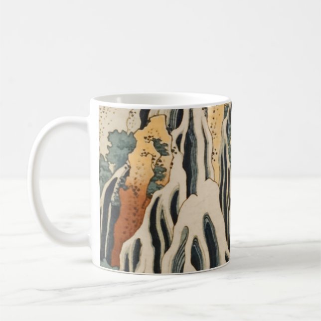Taza De Café Cascadas de Hokusai en Kirifuri (Izquierda)