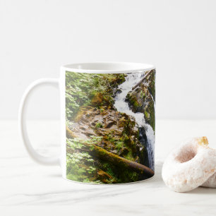 Taza De Café Cascadas Sol Duc I en el Parque Nacional Olímpico
