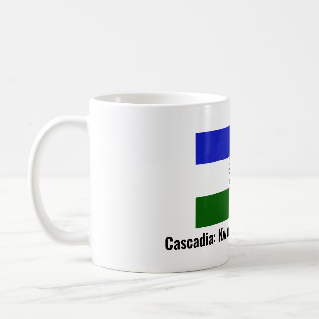 Taza De Café Cascadia y la mugre patria de Chinook (Izquierda)