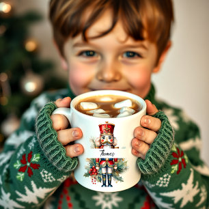 Taza De Café Cascanueces de Navidad personalizado