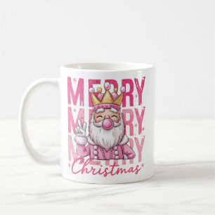 Taza De Café Cascanueces Feliz Navidad Soldado de Ballet Rosado