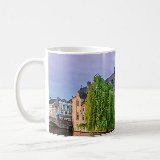 Taza De Café Casco antiguo de Brujas y torre Belfry (Izquierda)