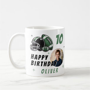 Taza De Café Casco de fútbol balón dibujos animados foto cumple