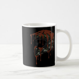Taza De Café Casco de Motocross Vintage Drip Melt Bicicleta de