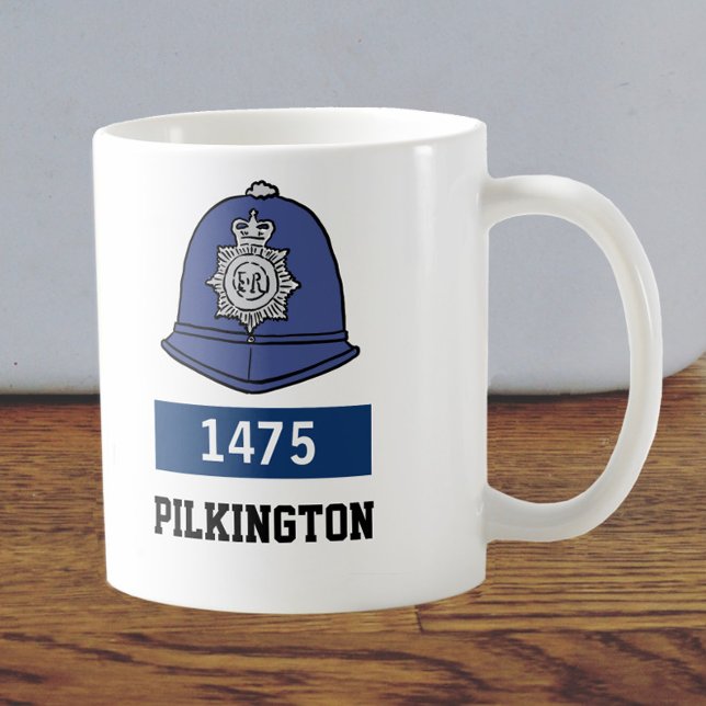 Taza De Café Casco de policía de policía del Reino Unido - Añad (Subido por el creador)