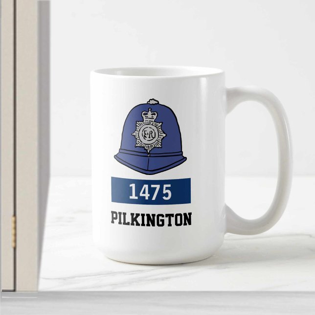 Taza De Café Casco de policía de policía del Reino Unido - Añad (Subido por el creador)