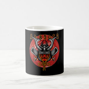 Taza De Café Casco de Samurái Retro - Diseño Perfecto de Samurá