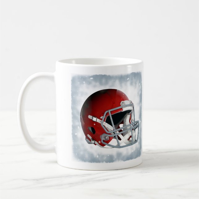 Taza De Café Casco rojo de fútbol (Izquierda)