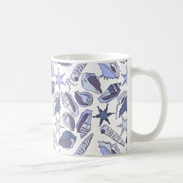 Taza De Café Cascos marinos Lavendar (Derecha)