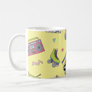 Taza De Café Casete de época, patines de rodillos: retro