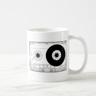 Taza De Café casete gráfico retro de la camiseta del vintage