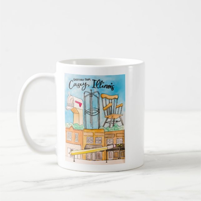 Taza De Café Casey, IL Mug (Izquierda)