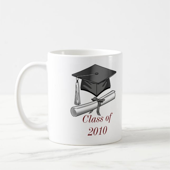 Taza De Café casquillo y diploma, casquillo y diploma, clase de (Izquierda)