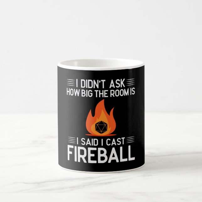Taza De Café Cast Fireball Funny Gamer Geek (Centro)