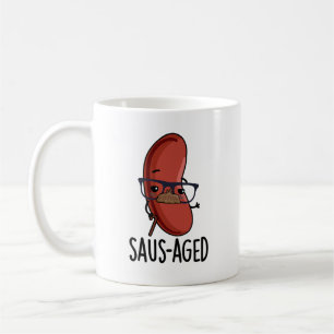Taza De Café Castigos de salchicha antigua y graciosa