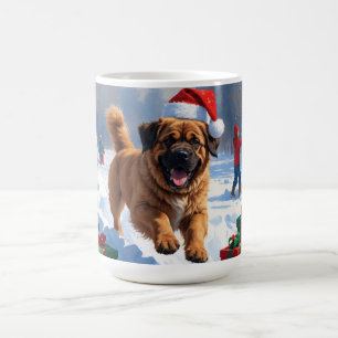 Taza De Café Castigos tibetanos en Nieve con Gorra de Navidades