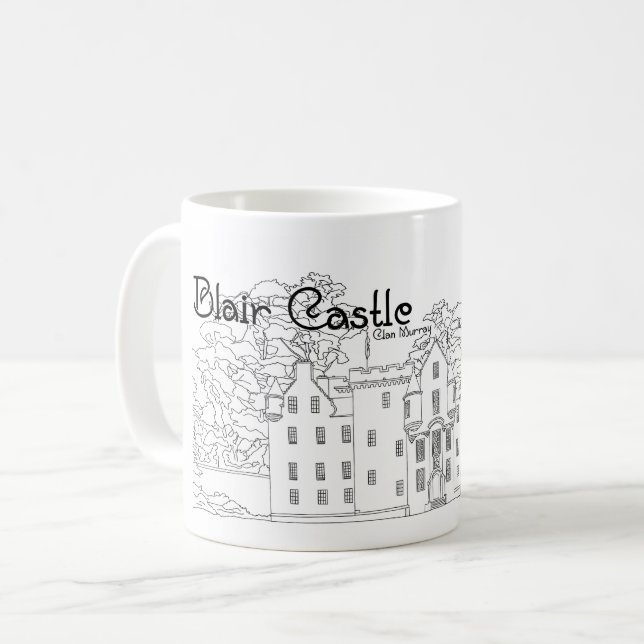 Taza De Café Castillo Blair Perthshire (Anverso izquierdo)