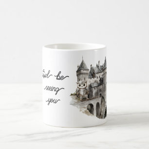 Taza De Café Castillo Búho te verá