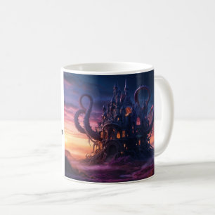 Taza De Café Castillo cósmico del pasado de los eones