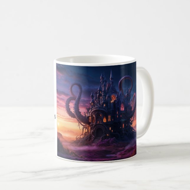 Taza De Café Castillo cósmico del pasado de los eones (Anverso derecho)