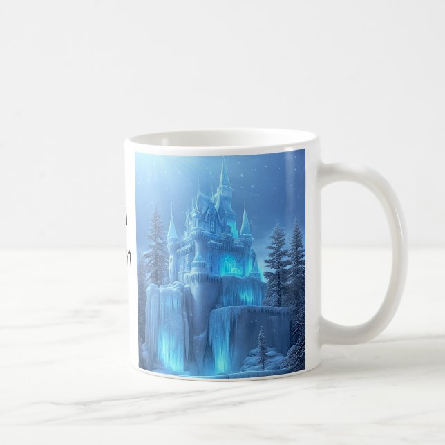 Taza De Café Castillo de hielo de sueños congelados (Derecha)