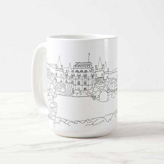 Taza De Café Castillo de Inveraray Escocia (Anverso izquierdo)