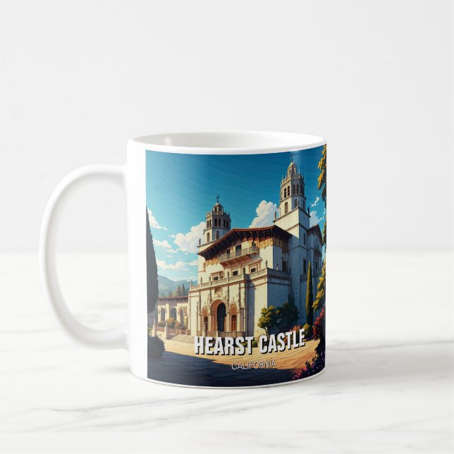 Taza De Café Castillo de San Simeon California Central Coast (Izquierda)