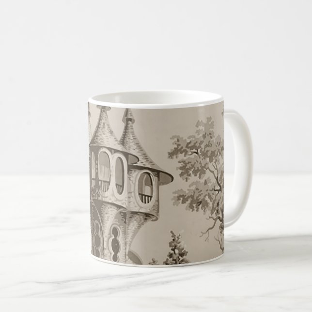 Taza De Café Castillo de Sepia Turret (Anverso derecho)