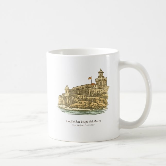 Taza De Café Castillo del Morro – Old San Juan (Derecha)