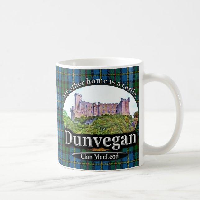 Taza De Café Castillo Escocia de MacLeod Dunvegan del clan (Derecha)