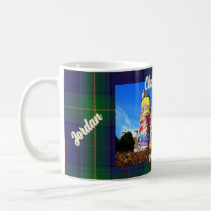 Taza De Café Castillo Kelburn personalizado del clan escocés Bo