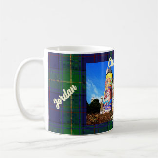 Taza De Café Castillo Kelburn personalizado del clan escocés Bo