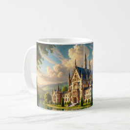 Taza De Café Castillo majestuoso antiguo