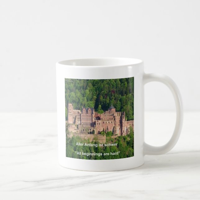 Taza De Café Castillo Neuschwanstein Fráncfort y presupuesto al (Derecha)