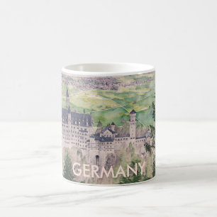 Taza De Café Castillo Retro Neuschwanstein en Alemania