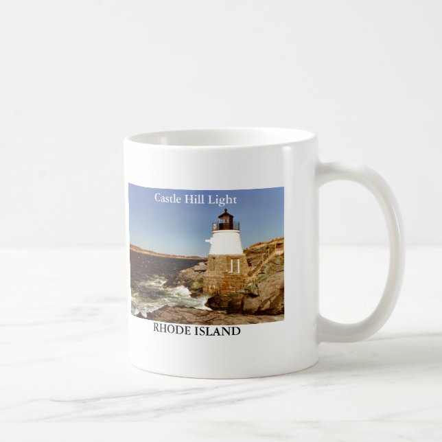 Taza De Café Castle Hill Light, Rhode Island Mug (Derecha)