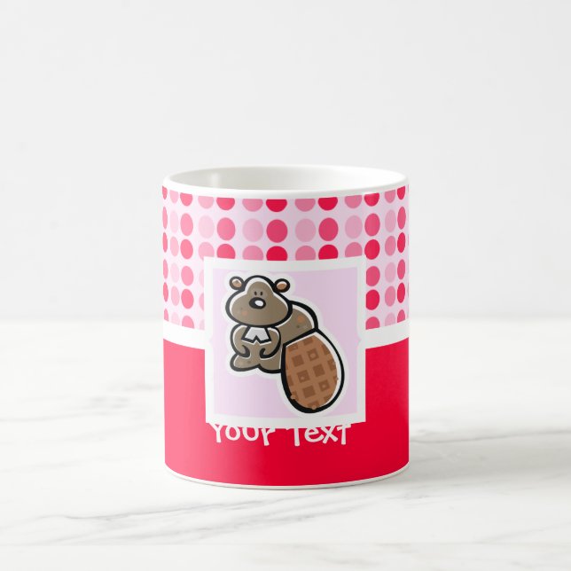 Taza De Café Castor lindo (Centro)