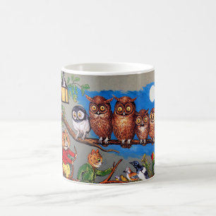 Taza De Café Cat and Owl, Louis Wain
