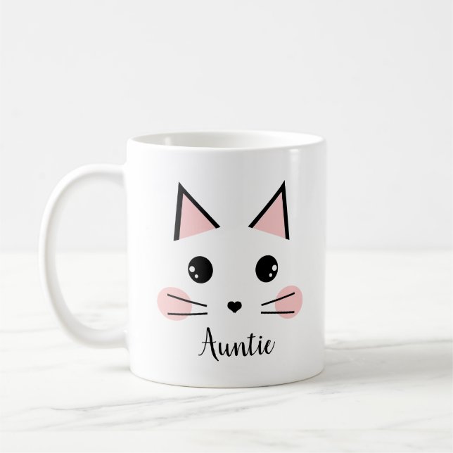 Taza De Café Cat Auntie (Izquierda)
