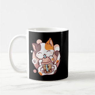 Taza De Café Cat Boba Tea Bubble Tea Anime Kawaii Neko