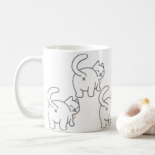 Taza De Café Cat Bum Mug