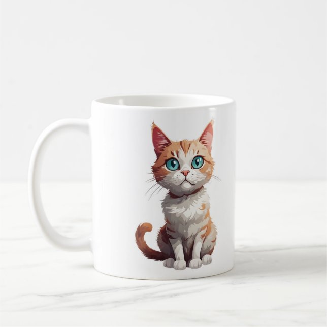 Taza De Café Cat Coffee Mug (Izquierda)