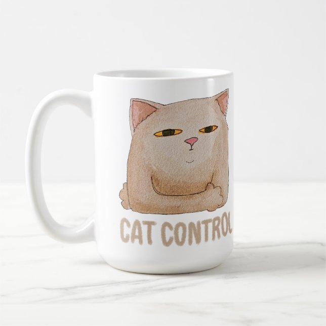 Taza De Café Cat Control (Izquierda)